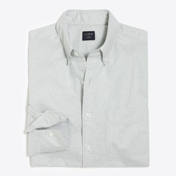 J. Crew Other - NWT J. Crew Men's Flex Oxford Slim Untucked Casual Button Down Shirt in Grey